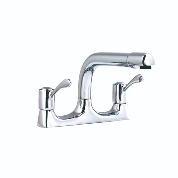 Sienna Lever Deck Kitchen Sink Mixer - Chrome | 598054