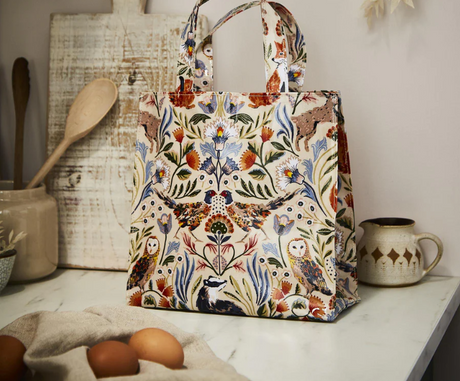 Ulster Weavers Blackthorn Pvc Shopper Bag Small in Beige | 5BKTN69