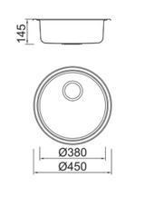 Eirline Karina Round Bowl Kitchen Sink | 610419K
