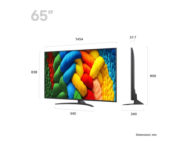 LG 65" Nano Cell 4K UHD LED TV | 65NANO81A6A.AEK