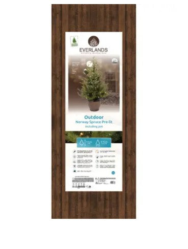 120cm Indoor and Outdoor LED Norway Potted Tree Micro |  680292
