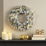 Led Imperial Wreath Snowy 50cm - Warm White | 680475