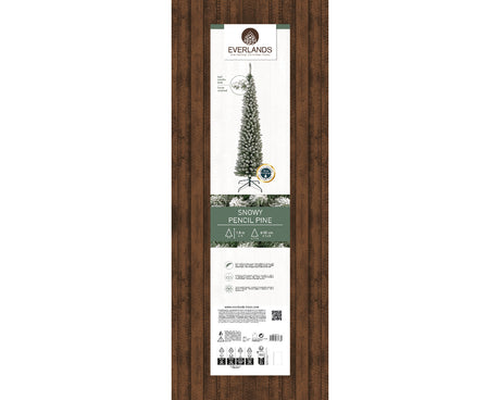 180cm Snowy Pencil Pine Tree | 684021