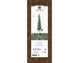 210cm Snowy Pencil Pine Tree | 684022