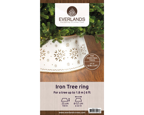 Iron Tree Ring White Gold