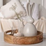 Grey Ceramic Bunny Decoration 28cm | 69608