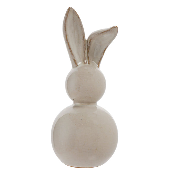 Grey Ceramic Bunny Decoration 19cm | 69609