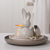 Grey Ceramic Bunny Decoration 19cm | 69609