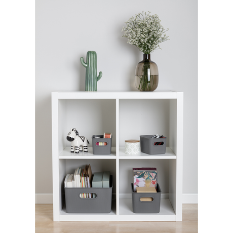 Tatay Baobab Set Of 4 Storage Baskets 15L+5L+2x1.5L Anthracite | 7011114