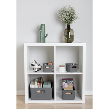 Tatay Baobab Set Of 4 Storage Baskets 15L+5L+2x1.5L Anthracite | 7011114