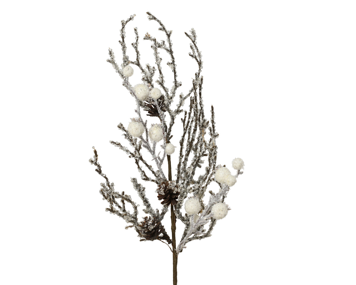 Snowy Twig Spray 55cm | 701876