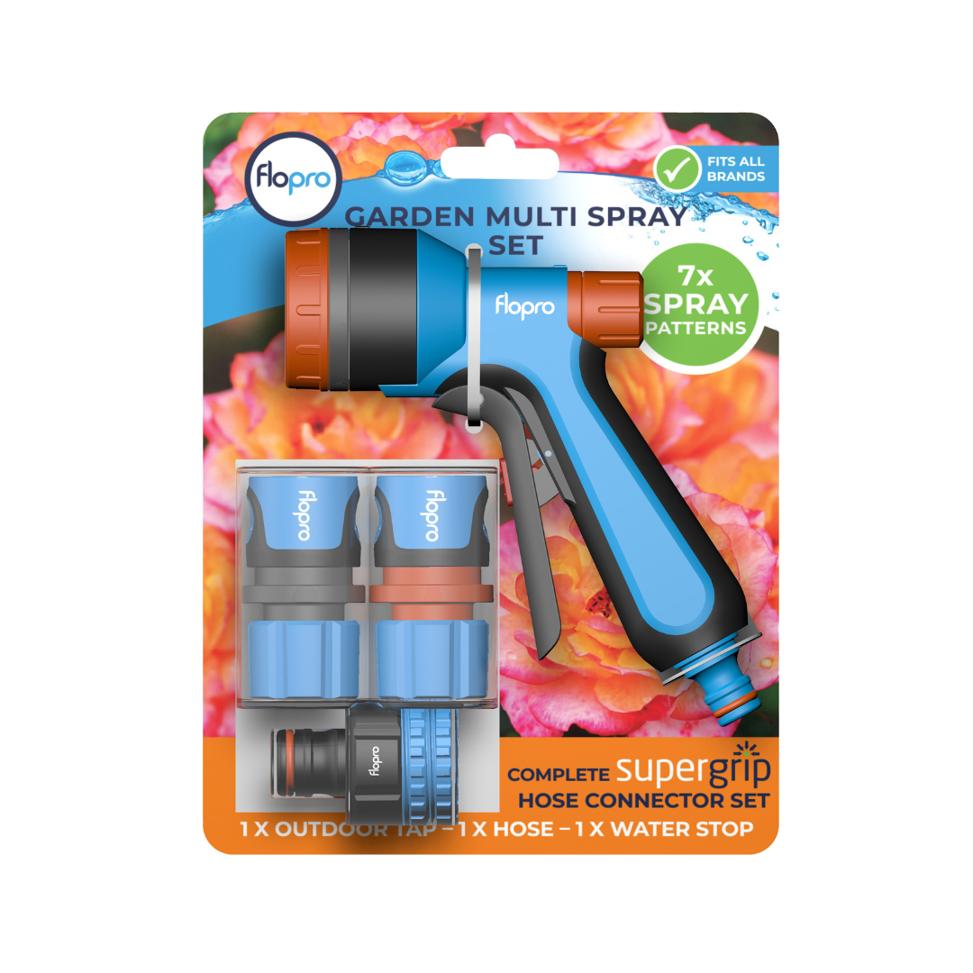 Flopro Multi Spray Gun Starter Set - 7 Patterns with Connectors | 70300955