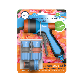 Flopro Multi Spray Gun Starter Set - 7 Patterns with Connectors | 70300955