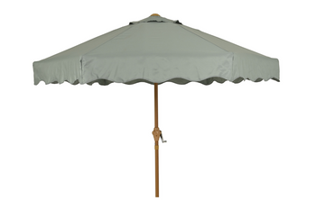 Parasol with Wave Edge 2.22m - Grey Green | 806413