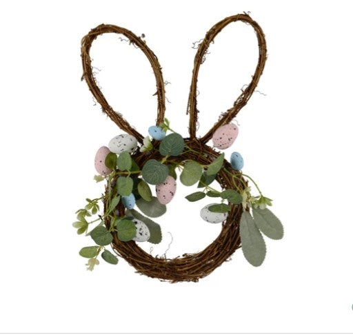 Bunny Wreath with Foam Eggs | 809799