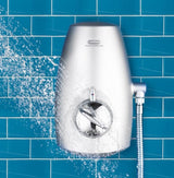 Aqualisa Aquastream Power Shower - Satin Chrome | 813.40.01