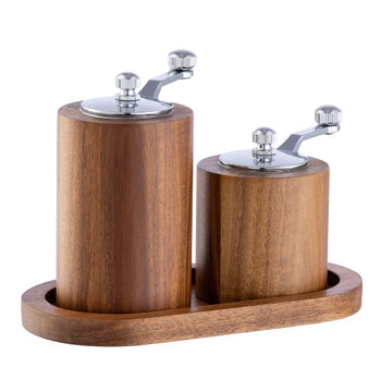 Belleek Living Acacia Salt & Pepper Mill Grinder Set | 8426