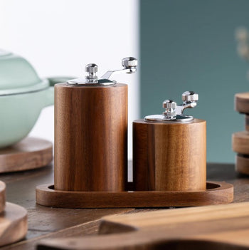 Belleek Living Acacia Salt & Pepper Mill Grinder Set | 8426