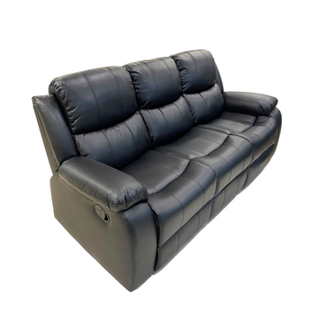 Oisin 3 Seater Recliner Black | OIS-BK-3R