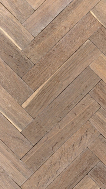 Block Double Smoked & Natural Oiled White Oak Tumbled Wood Solid Flooring 60mm | 9013A