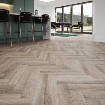 Herringbone Platinum Grey Laminate Flooring AC4 | 9041