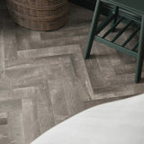 Herringbone Lundy Limed Oak Laminate Flooring AC4 | 9044