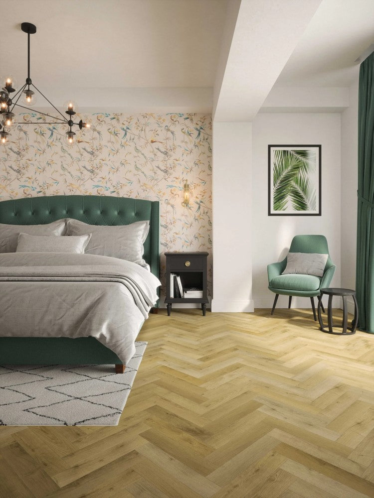 Herringbone Privas Oak Laminate Flooring AC4 | 9053