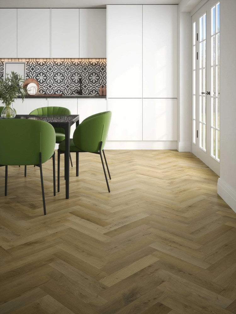 Herringbone Privas Oak Laminate Flooring AC4 | 9053