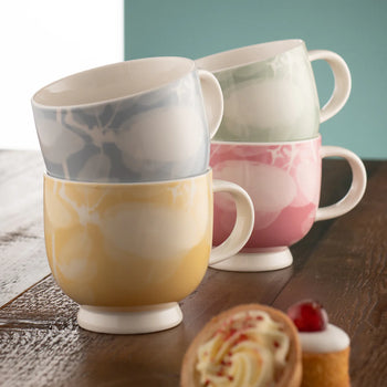 Belleek Living Laurel Footed Mug Set of 4 | 9416B