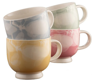 Belleek Living Laurel Footed Mug Set of 4 | 9416B