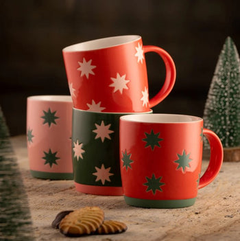 Belleek Living Bright Star Mugs Set of 4 | 9582
