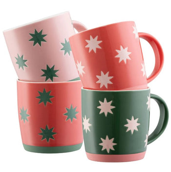 Belleek Living Bright Star Mugs Set of 4 | 9582