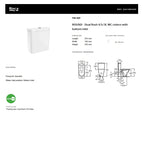 The Gap Round - Dual flush 4,5/3L WC Cistern with Bottom Inlet | A3410NC00F