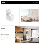 Beyond Back to Wall Vitreous China Close-Coupled Rimless WC with Dual Outlet | A3420B9000