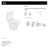 Vitreous China Close-Coupled WC with Horizontal Outlet | A342477000