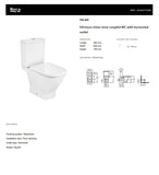 Vitreous China Close-Coupled WC with Horizontal Outlet | A342477000