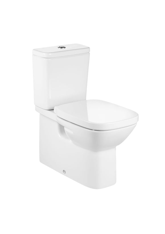Debba Back to Wall Vitreous China Close-Coupled WC with Dual Outlet | A34299B00U