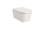 Round - Vitreous China Rimless Wall-Hung WC with Horizontal Outlet