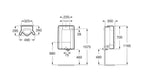 Vitreous China Frontal Urinal with Rear Inlet | A35960A000