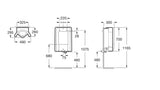 Vitreous China Urinal with Top Inlet | A35960B000