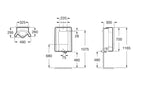 Vitreous China Urinal with Top Inlet | A35960B000