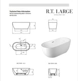Paris Freestanding Bath 1555mm | A670/1555