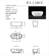 Paris Freestanding Bath 1800mm | A670/18
