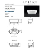 Paris Freestanding Bath 1800mm | A670/18