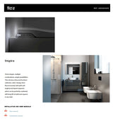 In-Wash® Rimless Back to wall vitreous china smart toilet with dual outlet | A80306300R