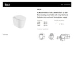 In-Wash® with In-Tank Rimless Back-to-Wall Floor Standing Smart Toilet with Integrated Tank| A803095000