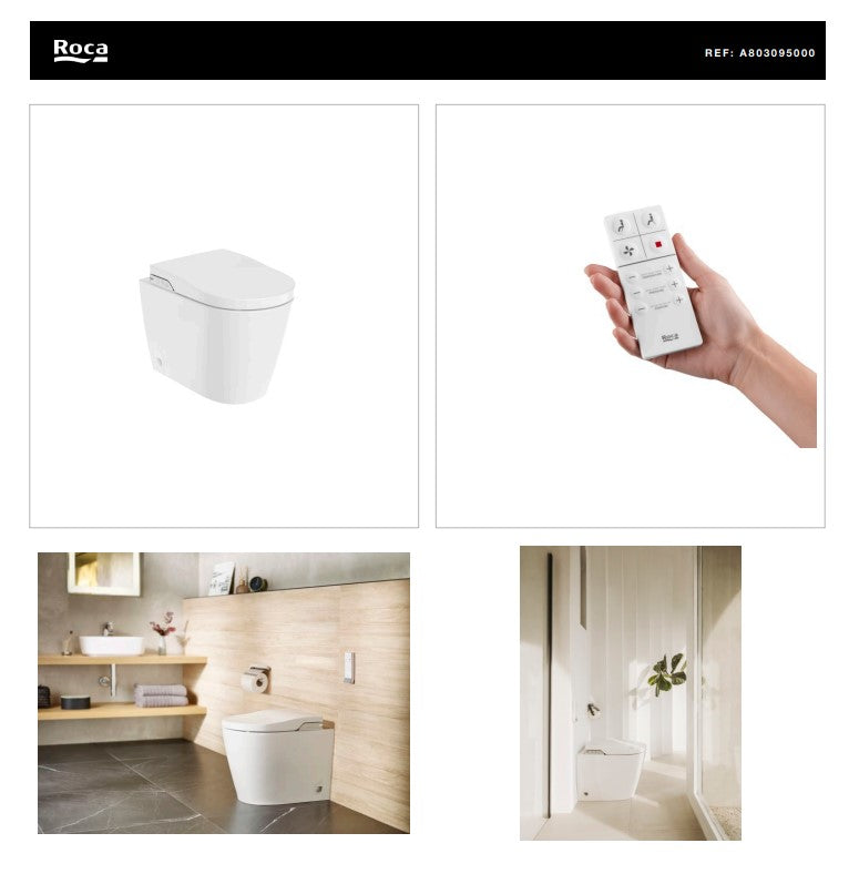 In-Wash® with In-Tank Rimless Back-to-Wall Floor Standing Smart Toilet with Integrated Tank| A803095000