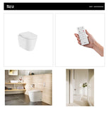 In-Wash® with In-Tank Rimless Back-to-Wall Floor Standing Smart Toilet with Integrated Tank| A803095000