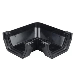 Wavin SquareLine Gutter Angle 90° 100mm Black | A90BL