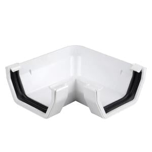 Wavin SquareLine Gutter Angle 90° 100mm White | A90